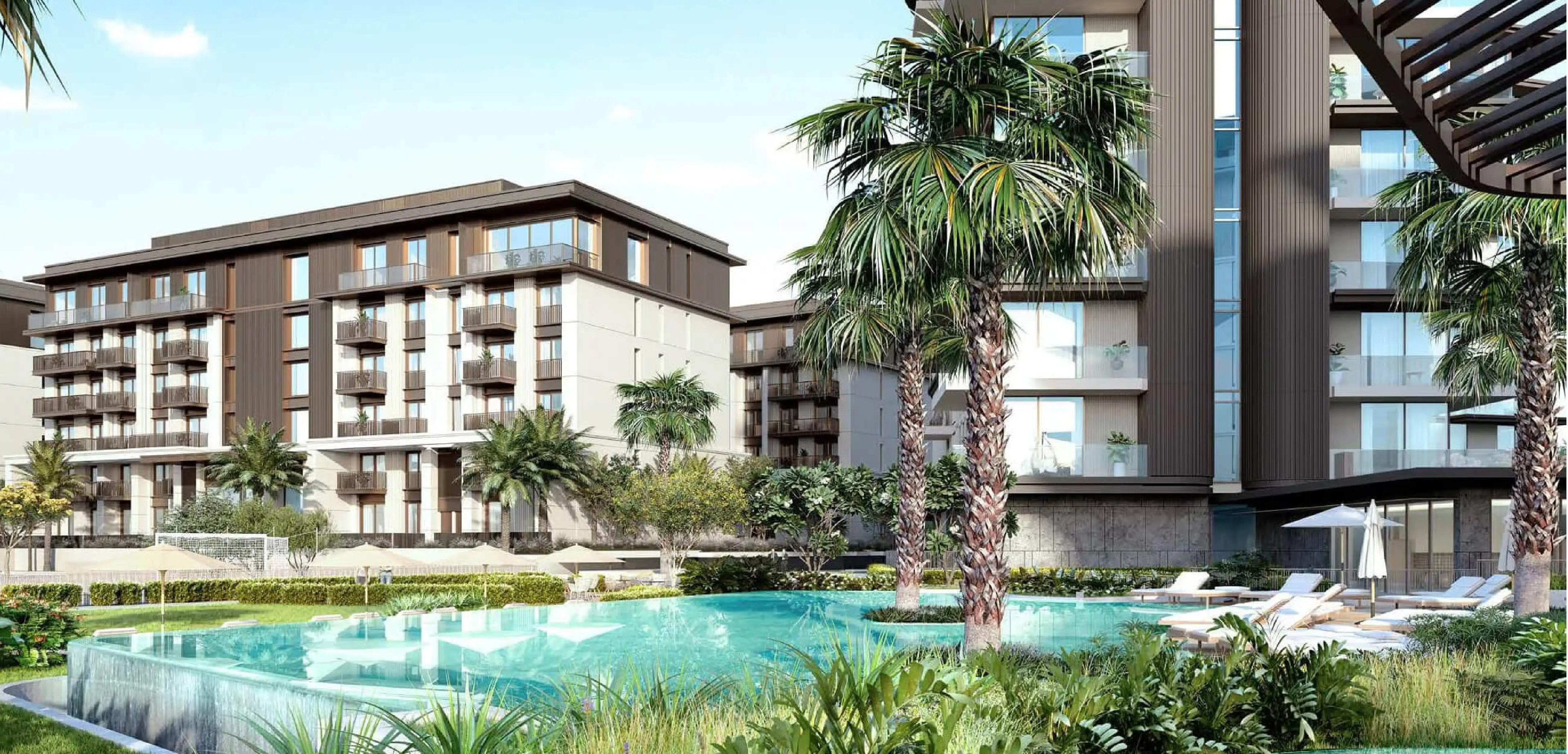 Dubai properties aerial view