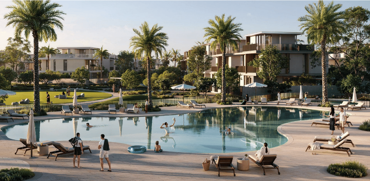 Dubai properties aerial view