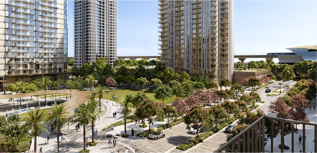 Dubai properties aerial view