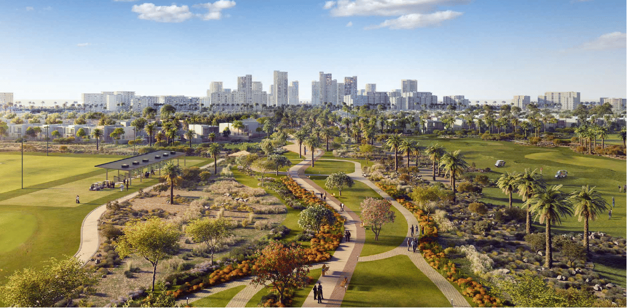 Dubai properties aerial view