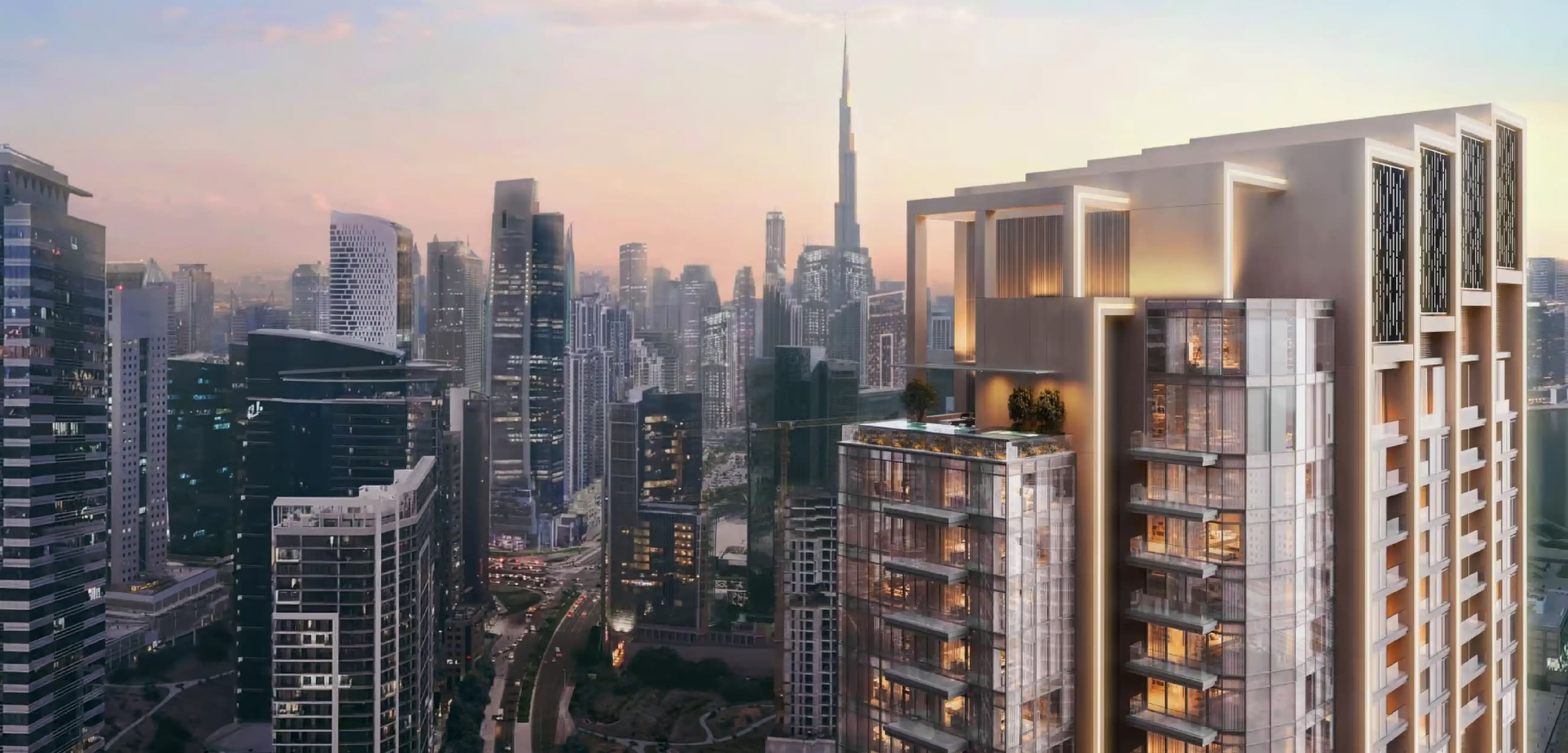 Dubai properties aerial view