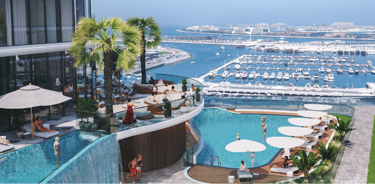 Dubai properties aerial view