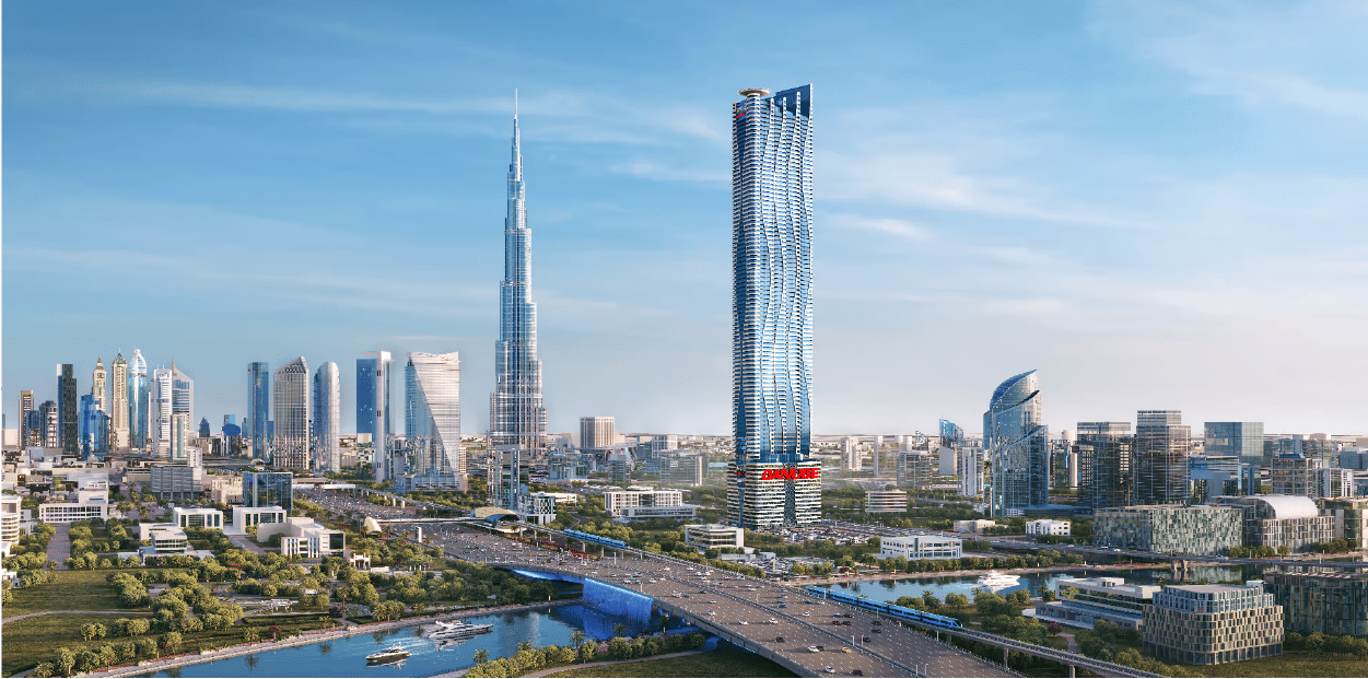 Dubai properties aerial view