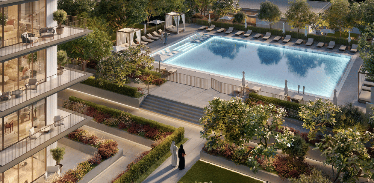 Dubai properties aerial view