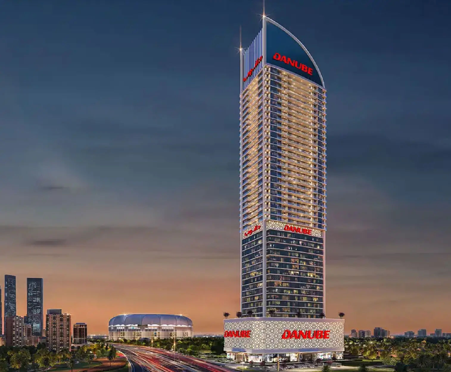 Dubai properties aerial view