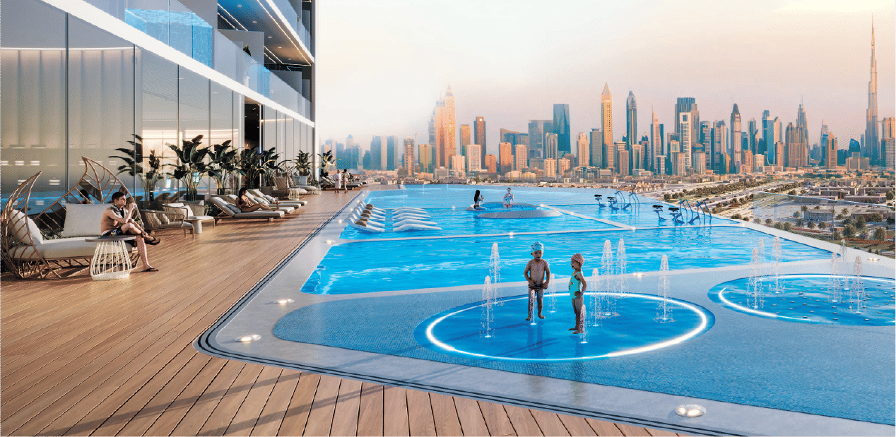 Dubai properties aerial view