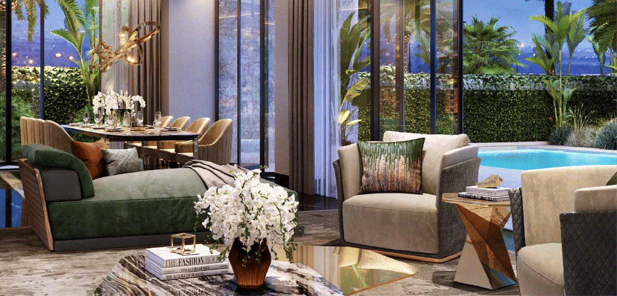 Dubai properties aerial view