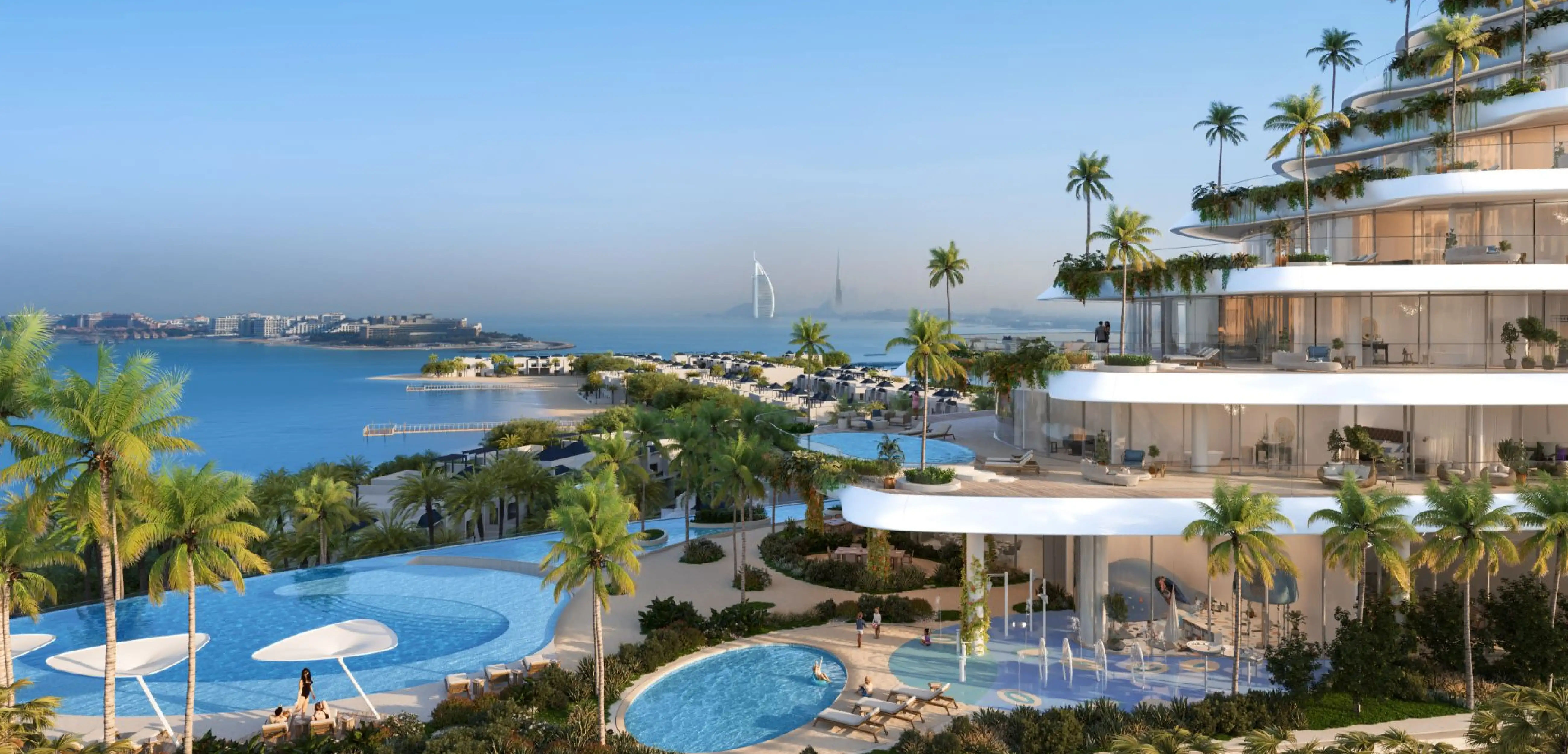 Dubai properties aerial view