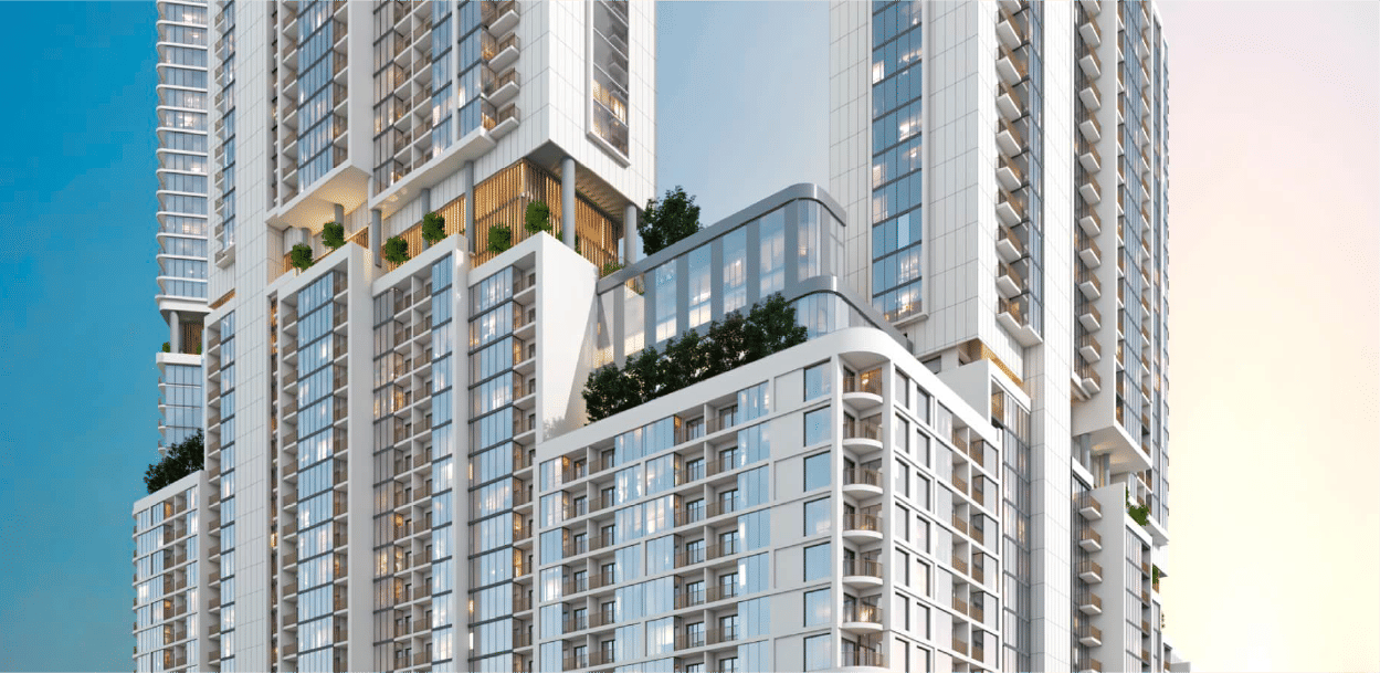 Dubai properties aerial view