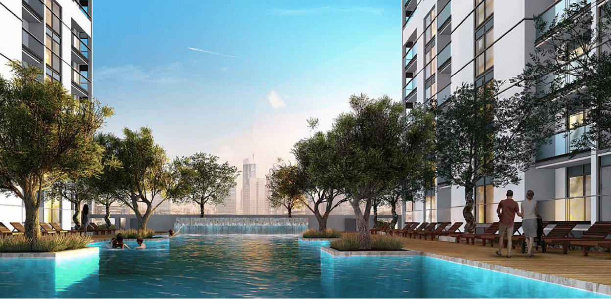 Dubai properties aerial view