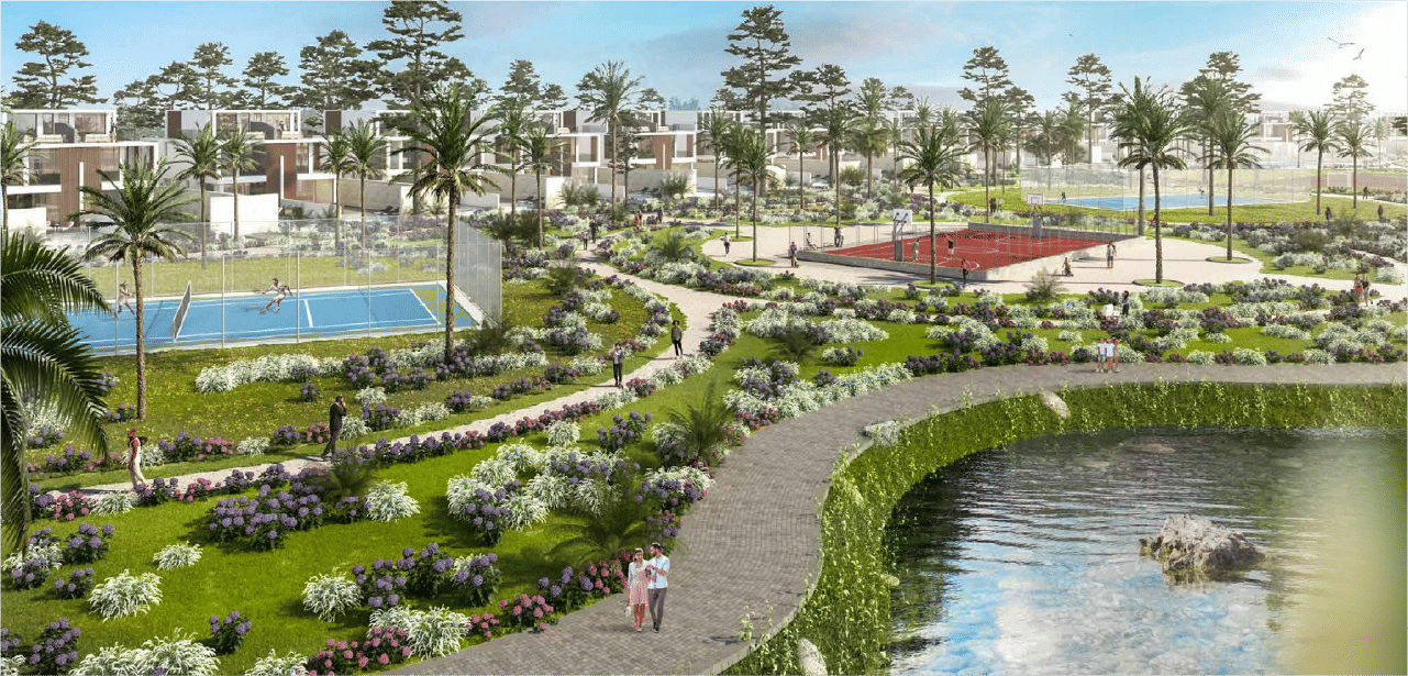 Dubai properties aerial view