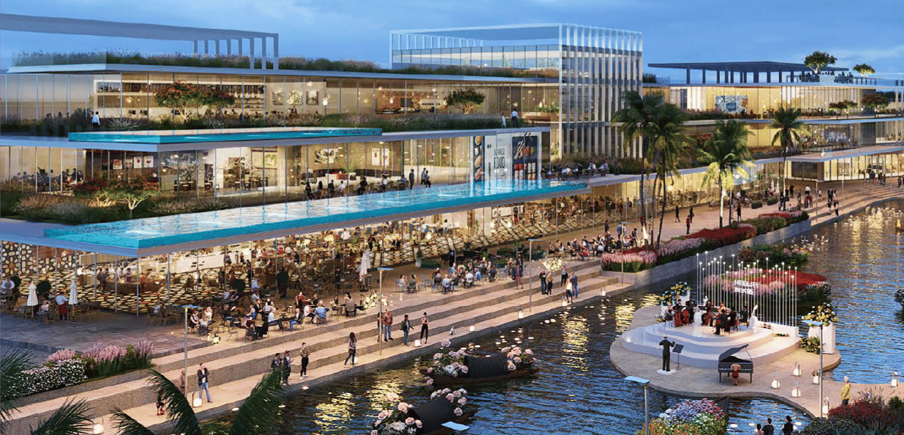 Dubai properties aerial view