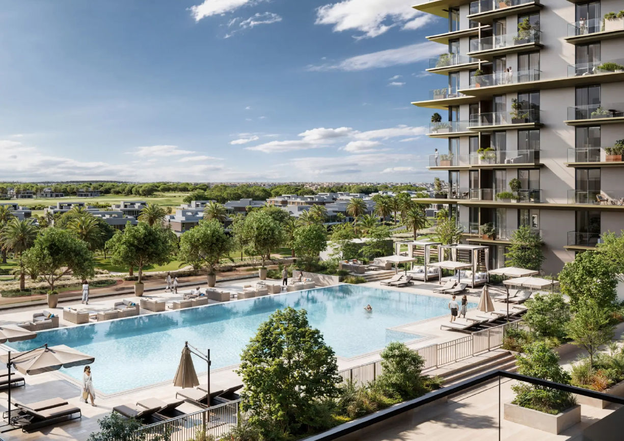 Dubai properties aerial view