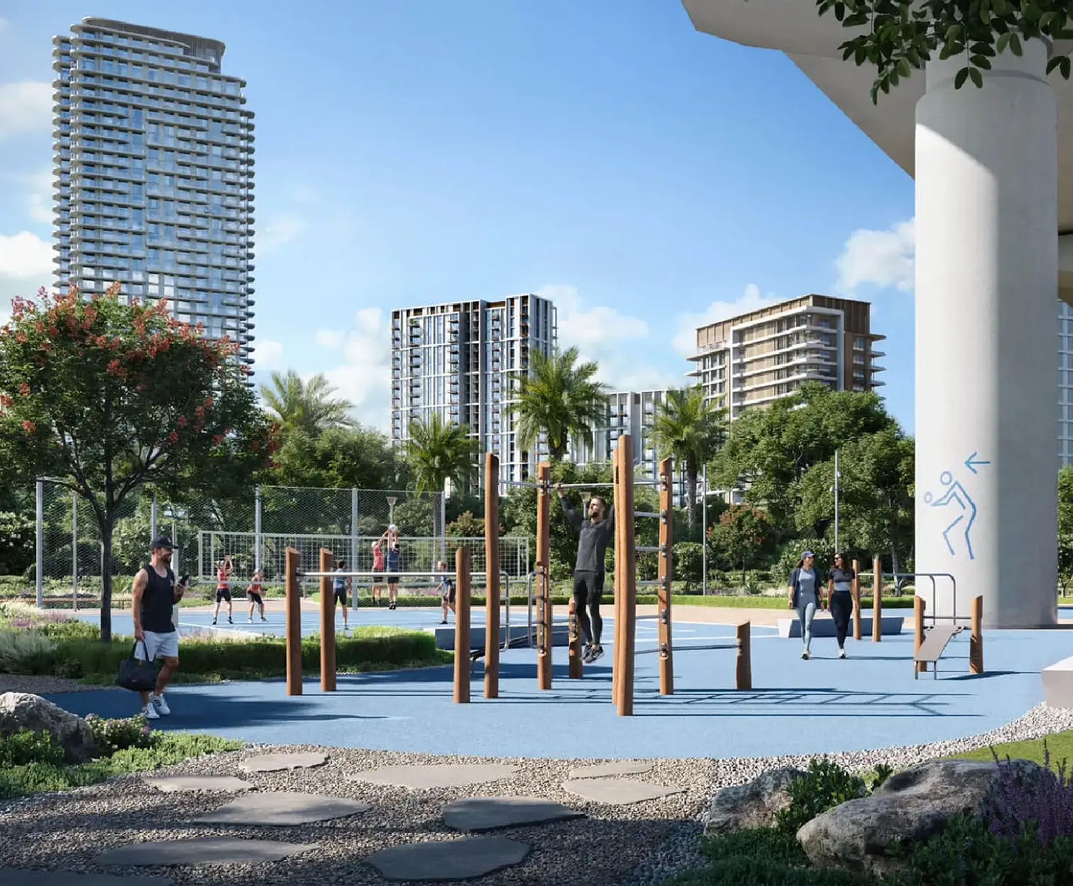 Dubai properties aerial view