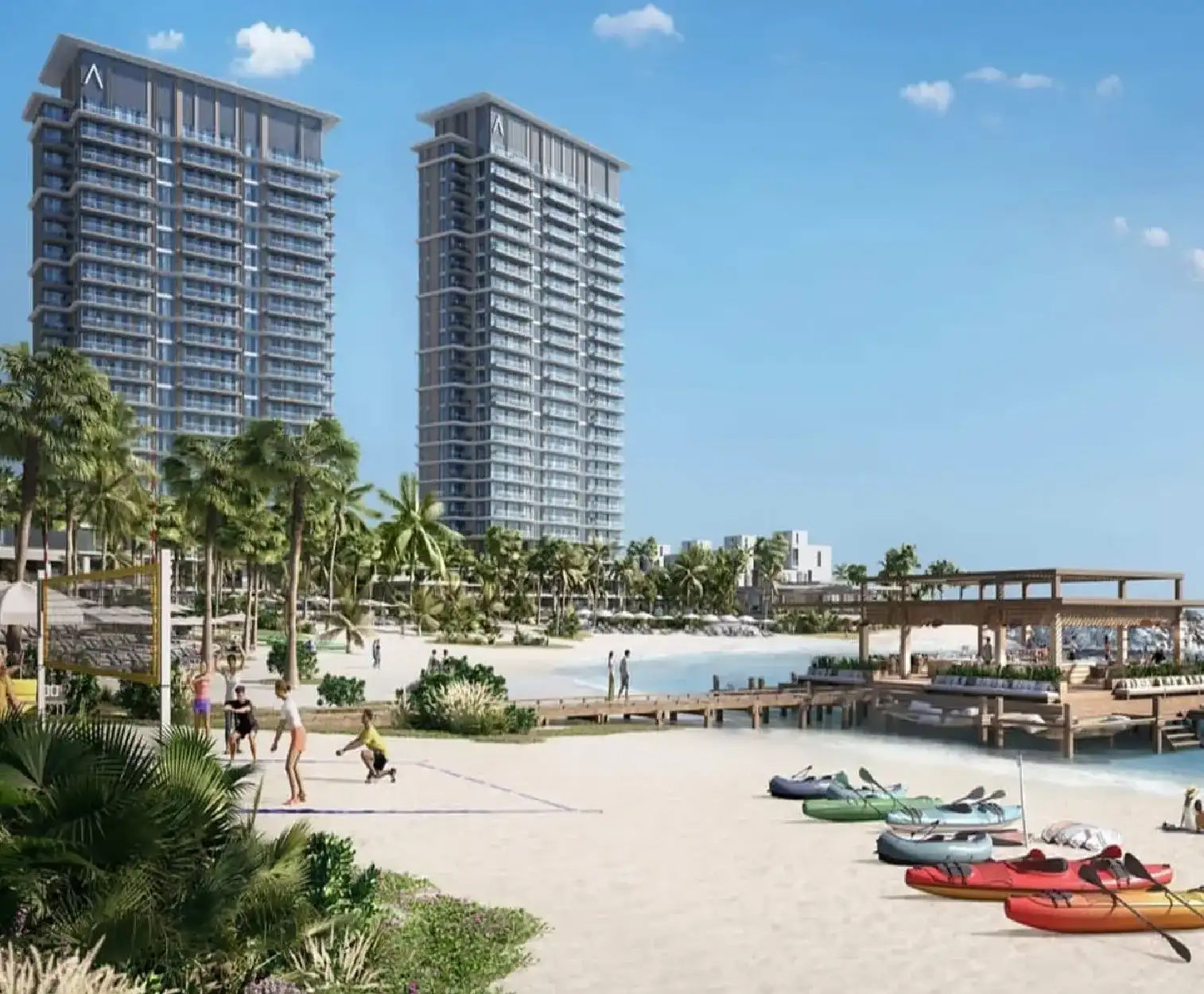 Dubai properties aerial view