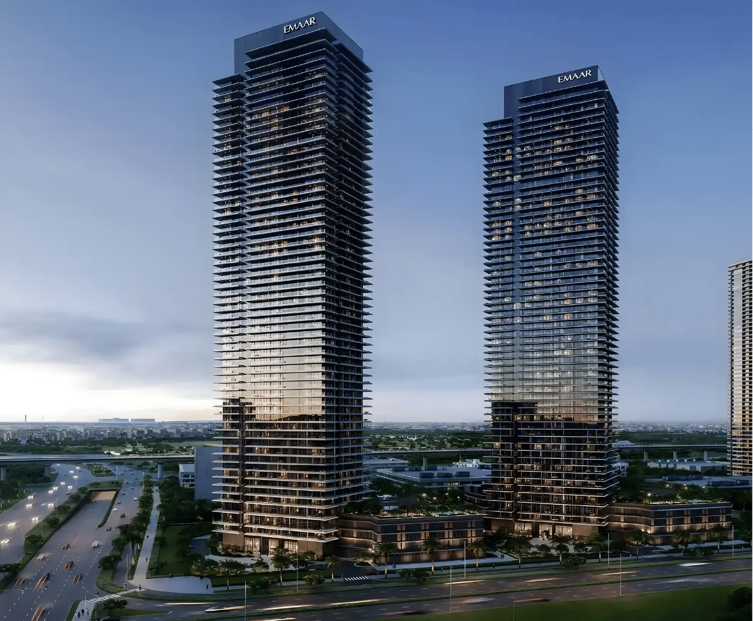 Dubai properties aerial view