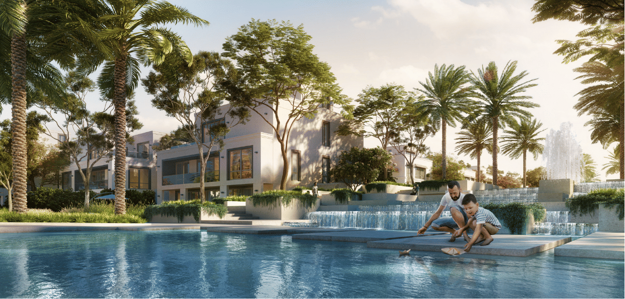 Dubai properties aerial view