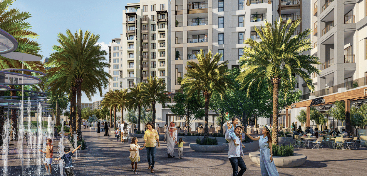 Dubai properties aerial view