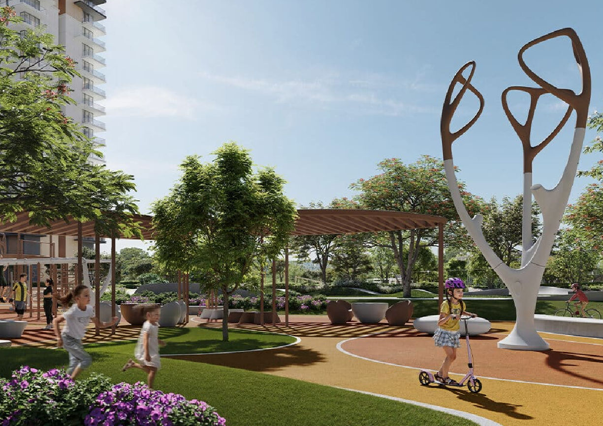 Dubai properties aerial view