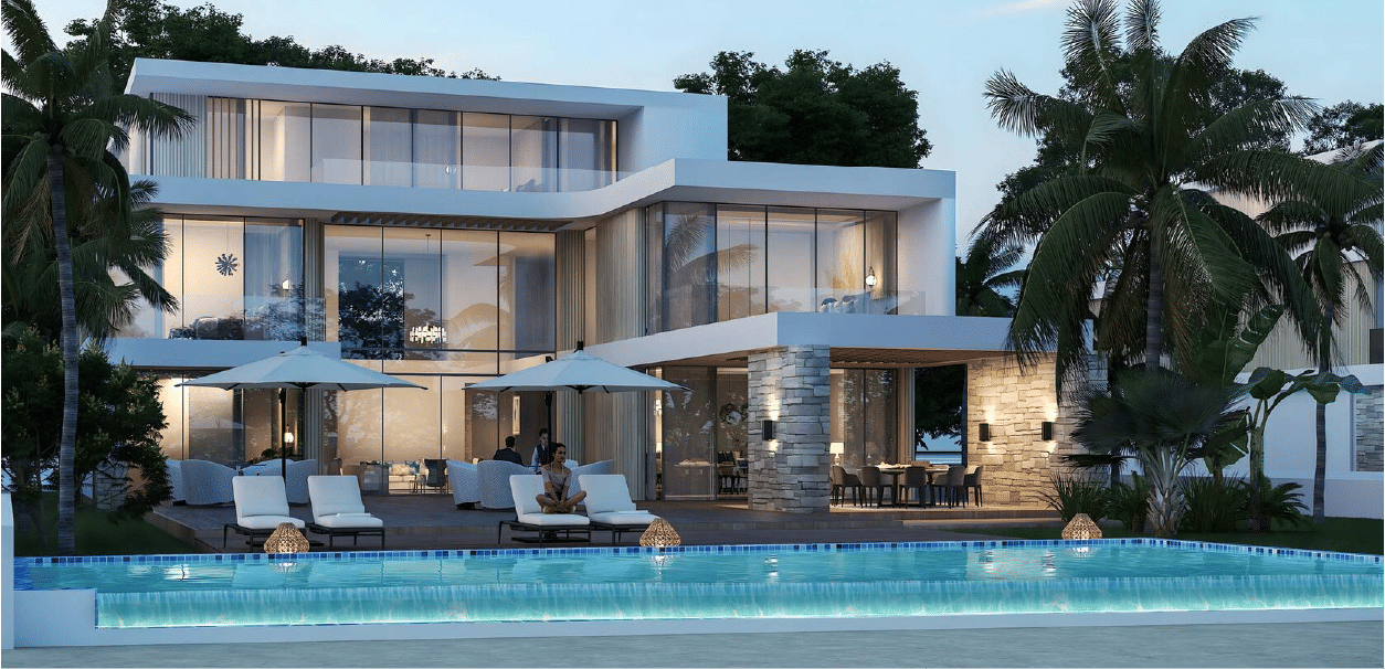 Dubai properties aerial view