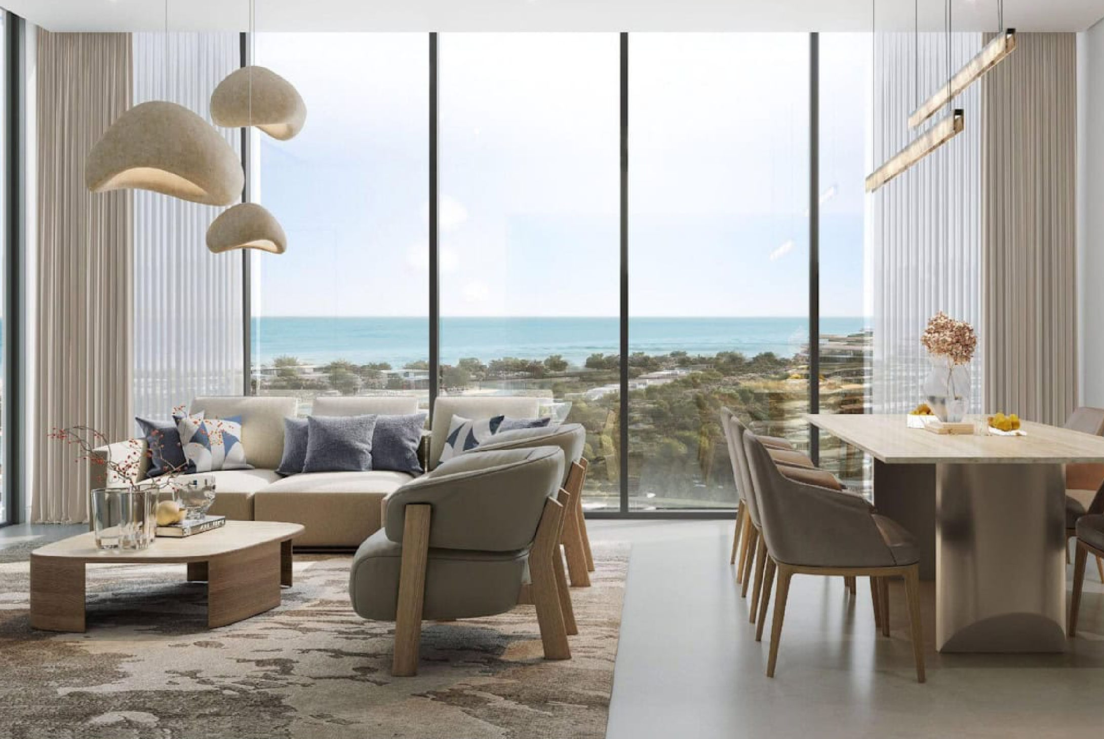 Yachtside Marina Residences with yachts docked in the marina and modern buildings in background