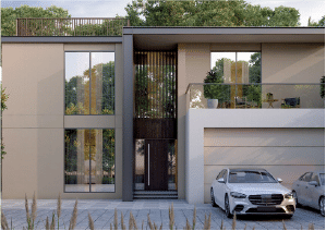 Yachtside Marina Residences with yachts docked in the marina and modern buildings in background