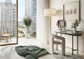 Yachtside Marina Residences with yachts docked in the marina and modern buildings in background