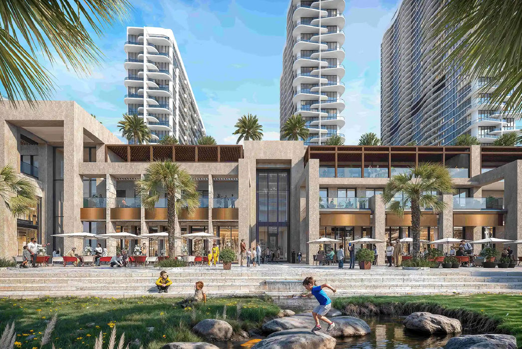 Interior view of a bedroom in Yachtside Marina Residences with large window and modern decor