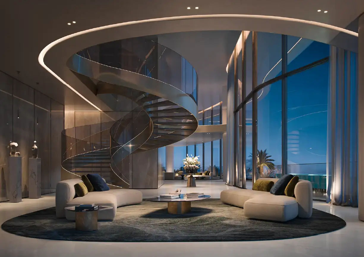 Yachtside Marina Residences with yachts docked in the marina and modern buildings in background