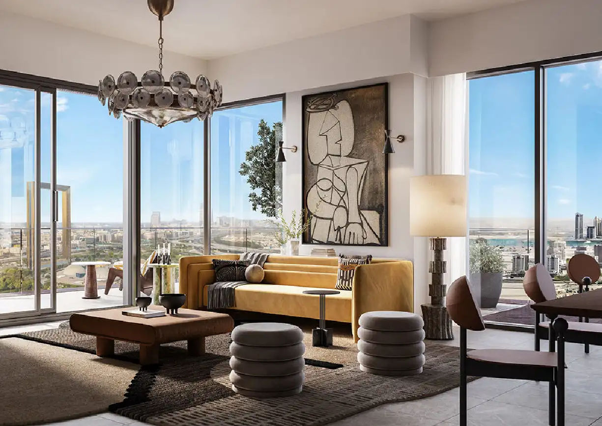 Yachtside Marina Residences with yachts docked in the marina and modern buildings in background