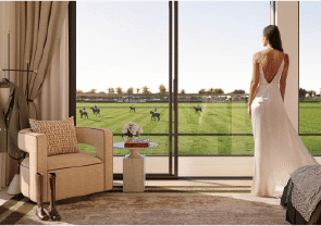 Yachtside Marina Residences with yachts docked in the marina and modern buildings in background