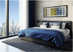 Yachtside Marina Residences with yachts docked in the marina and modern buildings in background