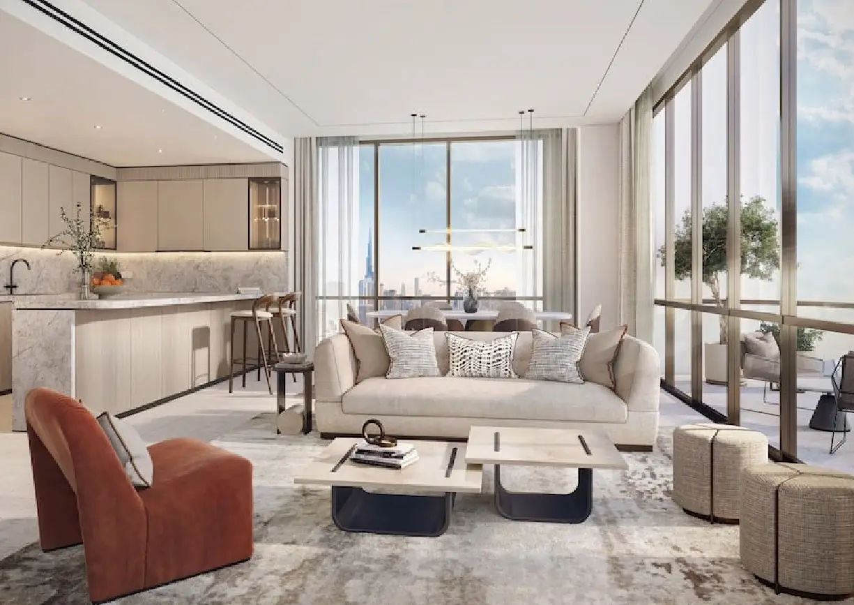 Yachtside Marina Residences with yachts docked in the marina and modern buildings in background