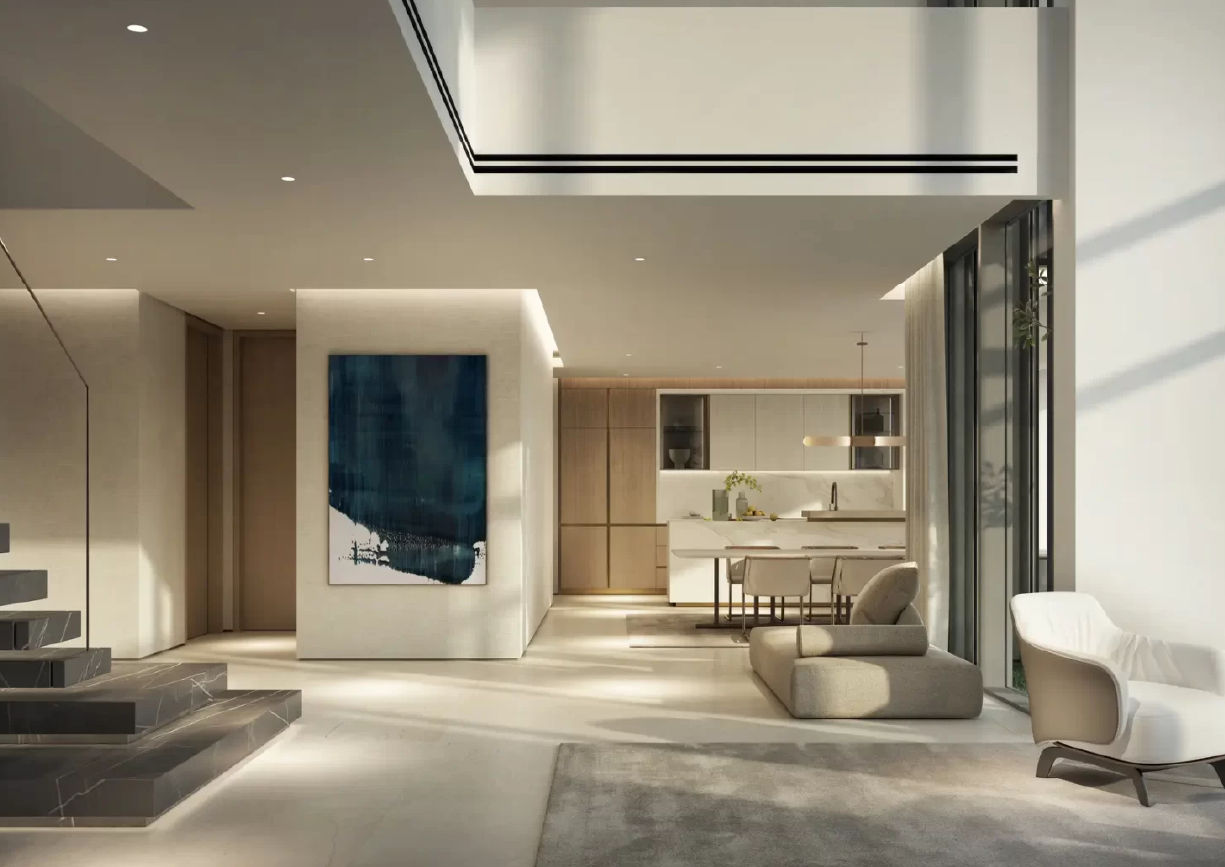 Yachtside Marina Residences with yachts docked in the marina and modern buildings in background