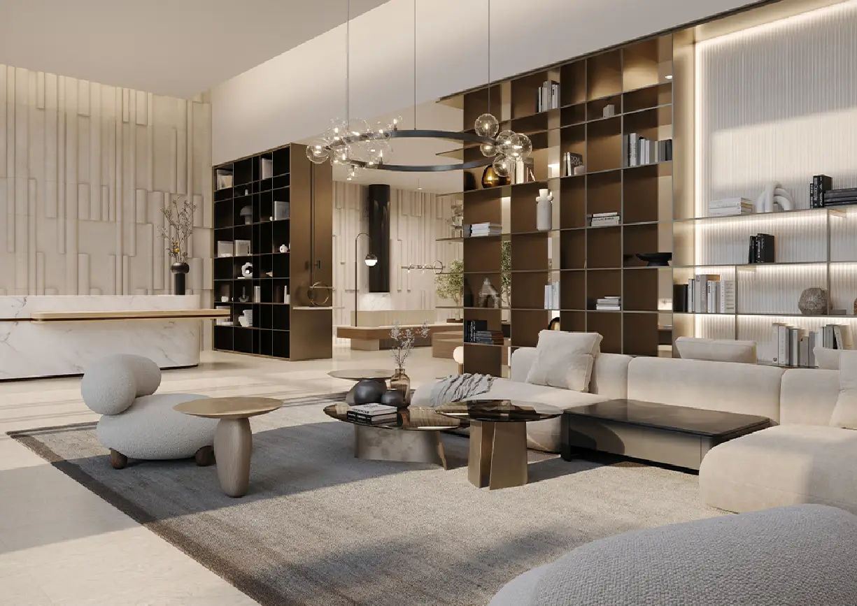 Yachtside Marina Residences with yachts docked in the marina and modern buildings in background