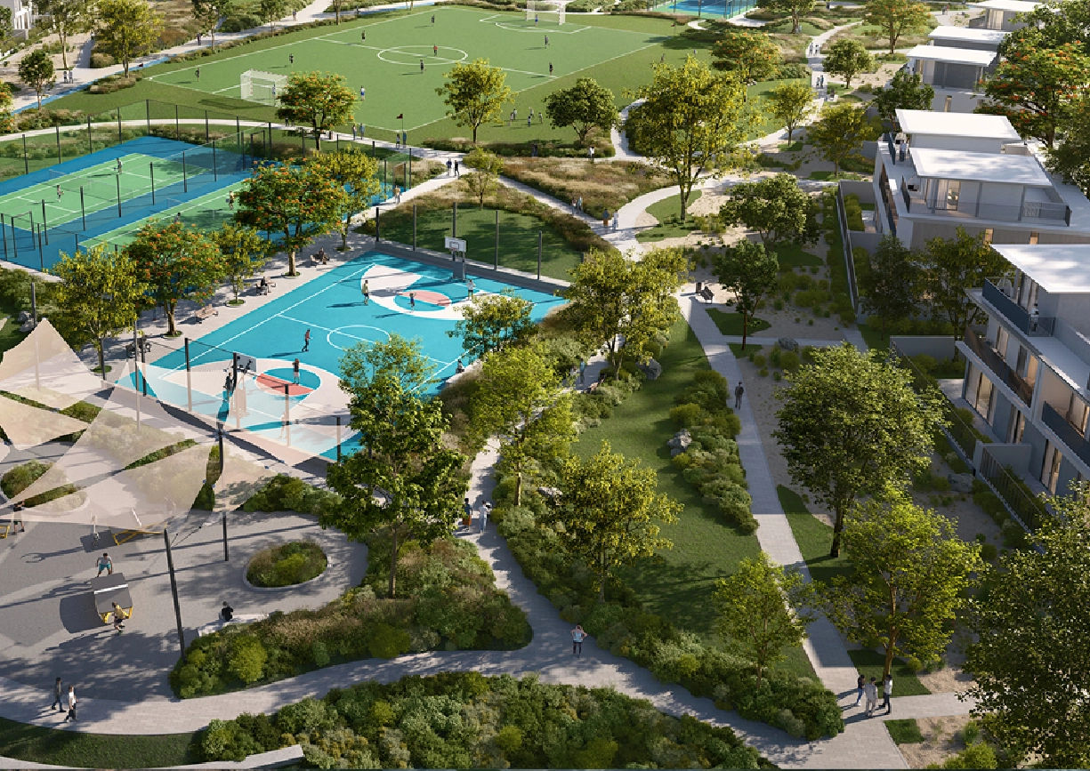 Interior view of a bedroom in Yachtside Marina Residences with large window and modern decor