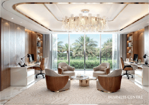 Interior view of a bedroom in Yachtside Marina Residences with large window and modern decor