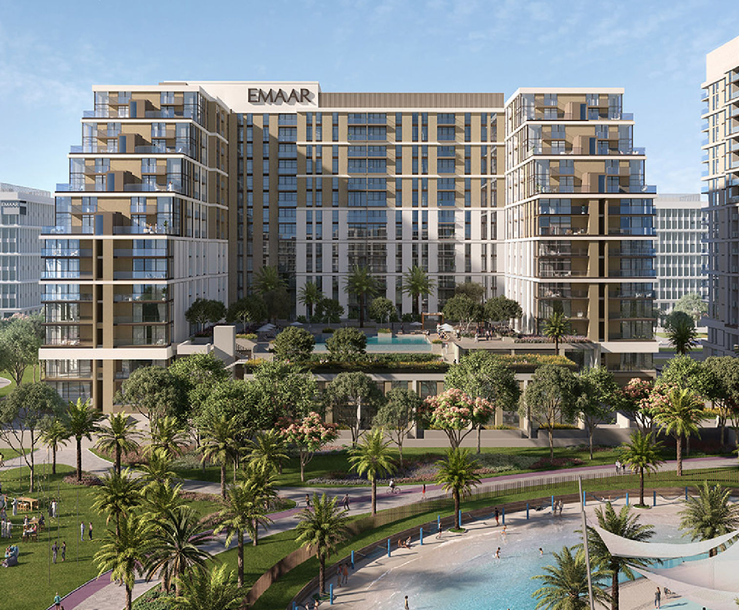 Interior view of a bedroom in Yachtside Marina Residences with large window and modern decor