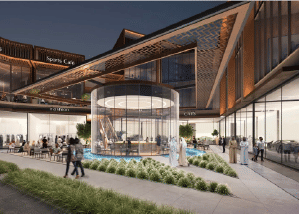 Interior view of a bedroom in Yachtside Marina Residences with large window and modern decor