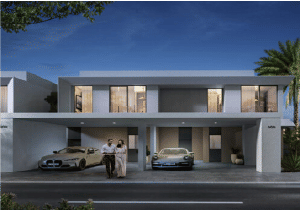 Interior view of a bedroom in Yachtside Marina Residences with large window and modern decor
