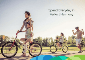 Interior view of a bedroom in Yachtside Marina Residences with large window and modern decor