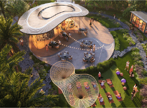 Interior view of a bedroom in Yachtside Marina Residences with large window and modern decor