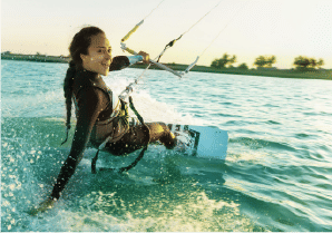 Interior view of a bedroom in Yachtside Marina Residences with large window and modern decor