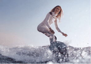 Interior view of a living and dining area in Yachtside Marina Residences with large windows and ocean view