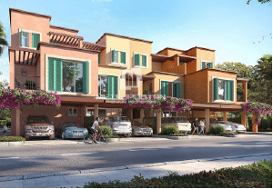 Interior view of a living and dining area in Yachtside Marina Residences with large windows and ocean view