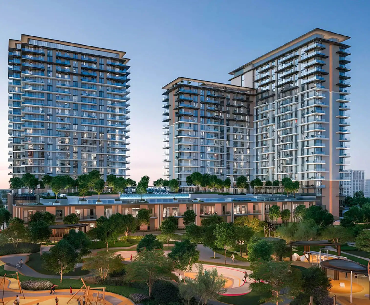 Interior view of a living and dining area in Yachtside Marina Residences with large windows and ocean view