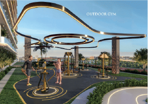 Interior view of a living and dining area in Yachtside Marina Residences with large windows and ocean view