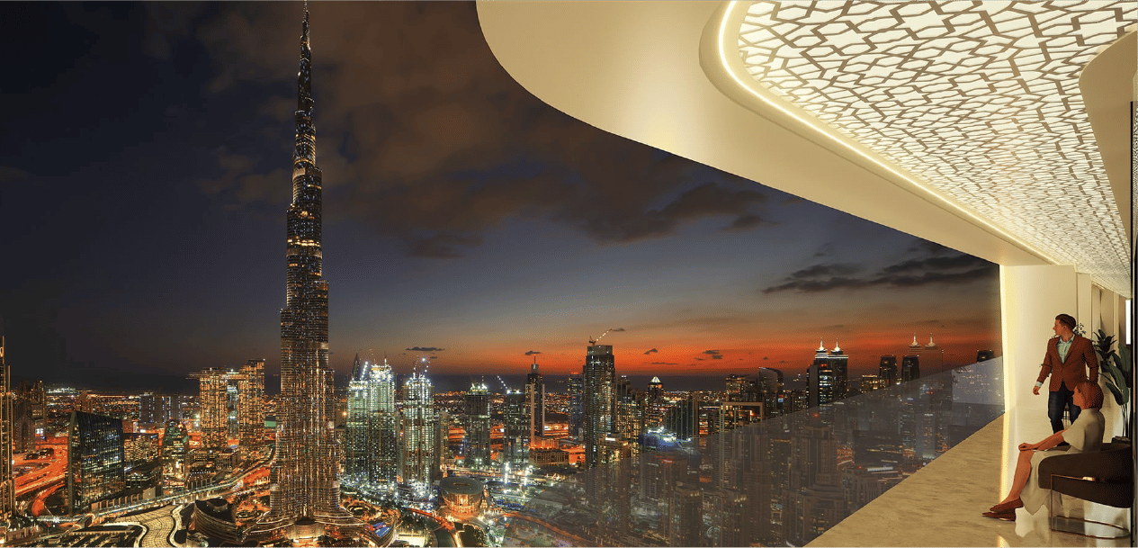 Dubai properties aerial view