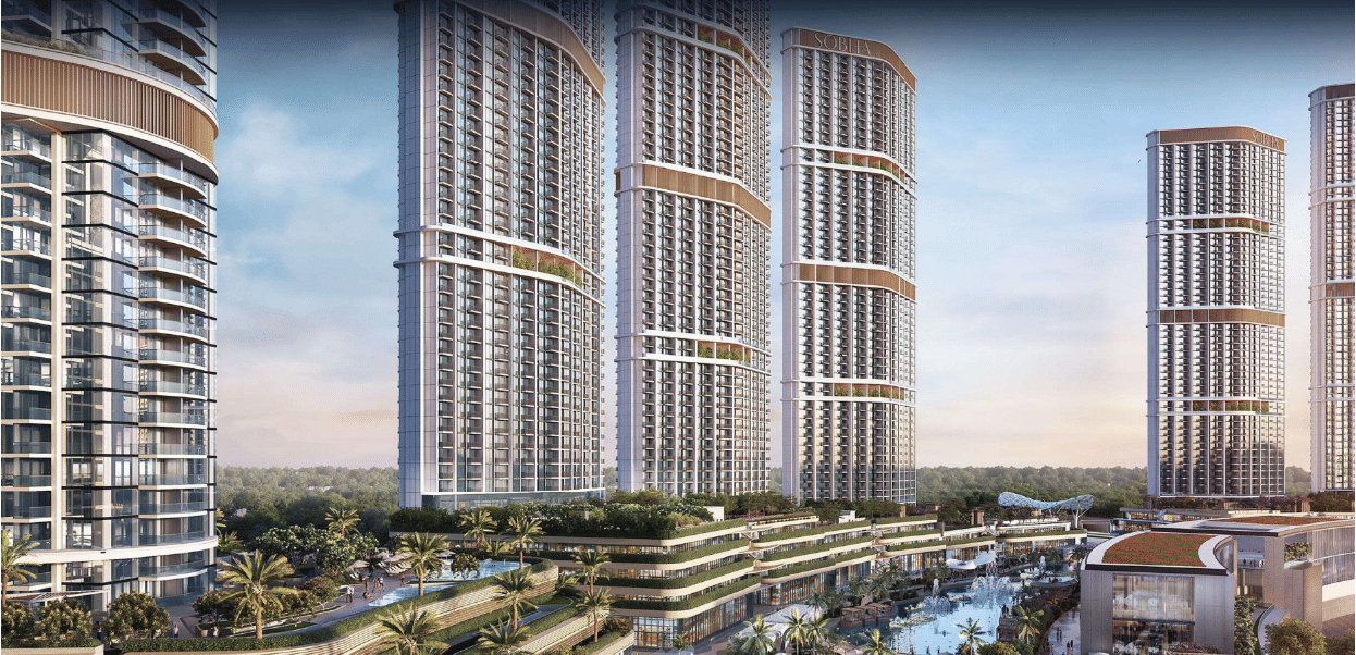 Dubai properties aerial view