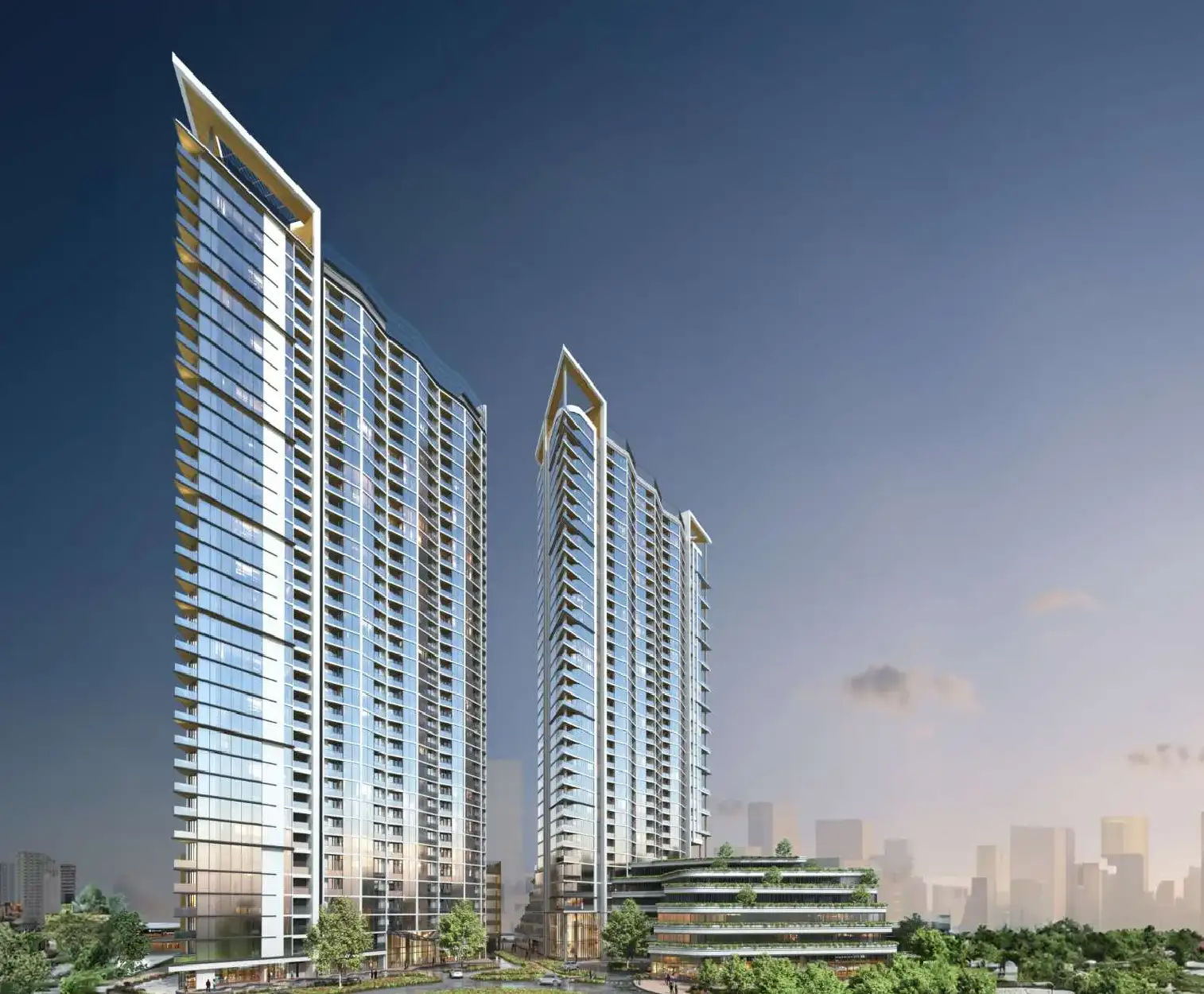 Dubai properties aerial view